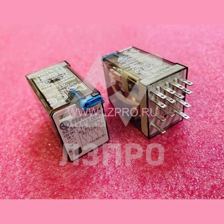 Реле промежуточное 12V DC 7A 55.34.9.012.0040 Finder